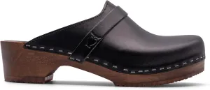 Sandgrens Handmade Swedish Wood Clogs for Women, Low Heel Mule | Tokyo