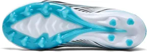 SARW Men's High-Top Soccer Cleats Football Shoes for Boys Girls Beginners Lightweight Youth Professional Indoor Outdoor Sports Athletic Baseball Lacrosse Sneaker Mint Green/Blue/White/Pink