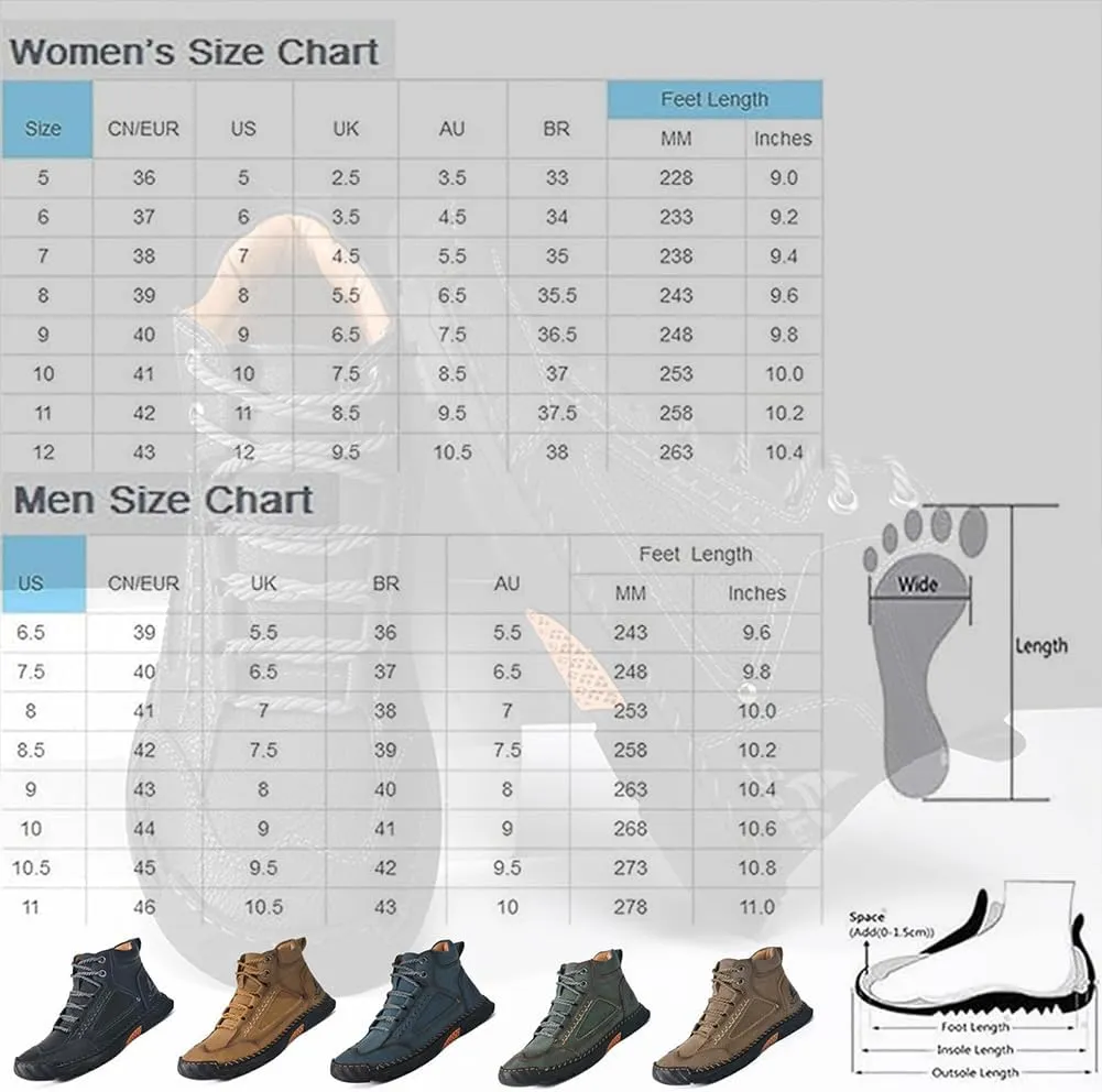 Sawbehind Mens Boots, Saw Behind Shoes, Waterproof Comfortable Handmade Leather Boots Winter Wide Arch Support