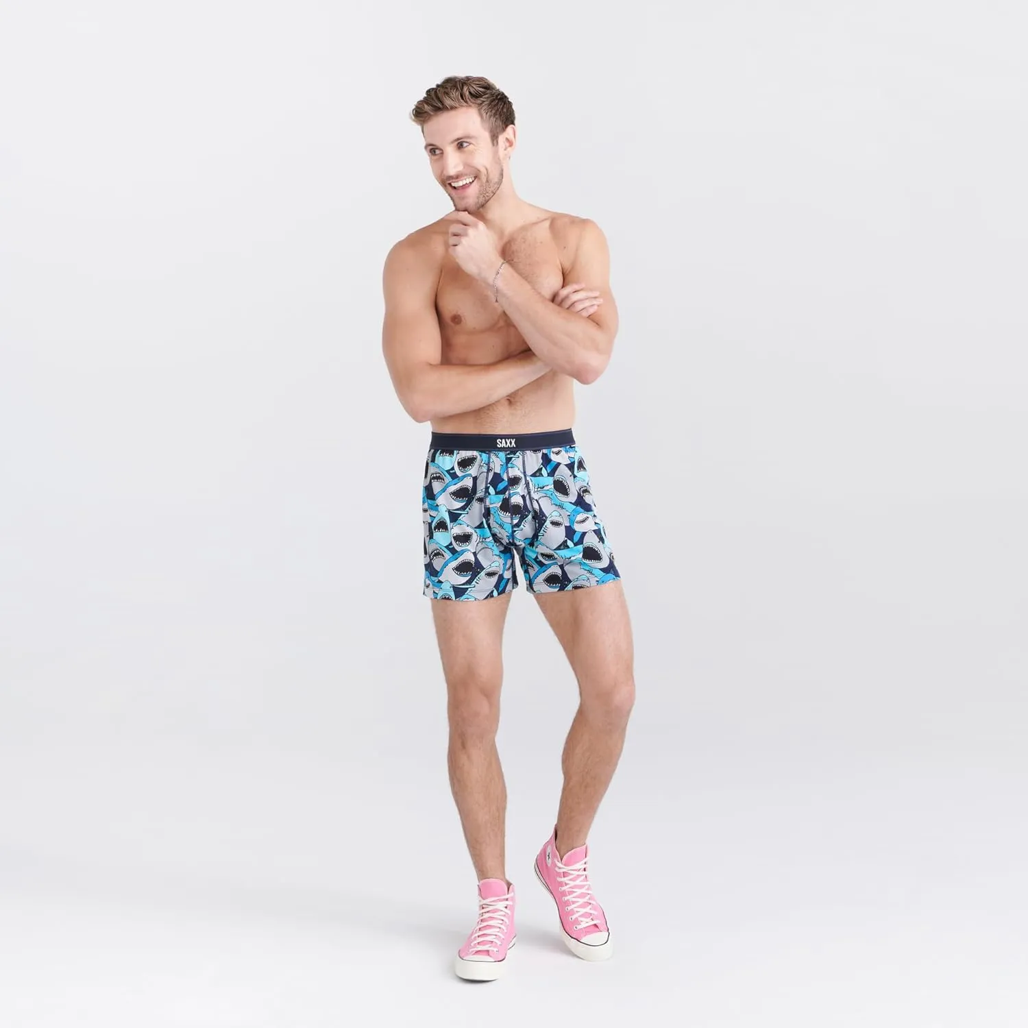 SAXX Underwear Co. Men's Underwear with Pouch Daytripper Boxer Short Fly