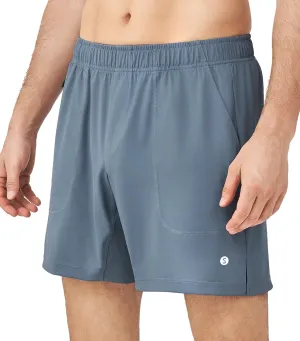Separatec Mens Athletic Shorts Quick Dry with Fixed Zipper Pockets - Stretch Workout Running Gym Shorts Men