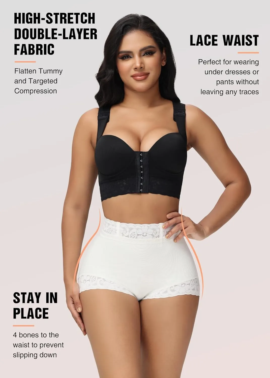 SHAPSHE Tummy Control Shapewear Shorts Fajas Colombianas Moldeadoras Compression Underwear Flat Tummy Butt Lifter Panties