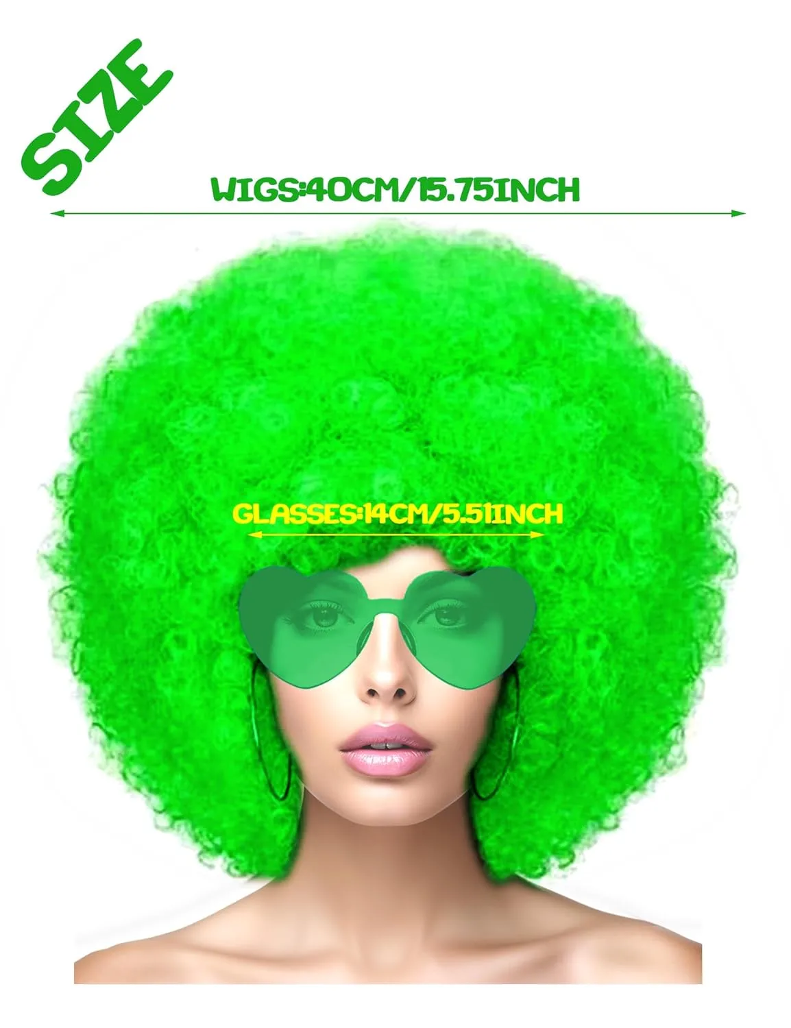 Short Bob Hair Wigs Straight with Flat Bangs Synthetic Colorful Cosplay Daily Party Neon Wig for Women   Free Wig Cap 12" Natural As Real (Afro, Green)