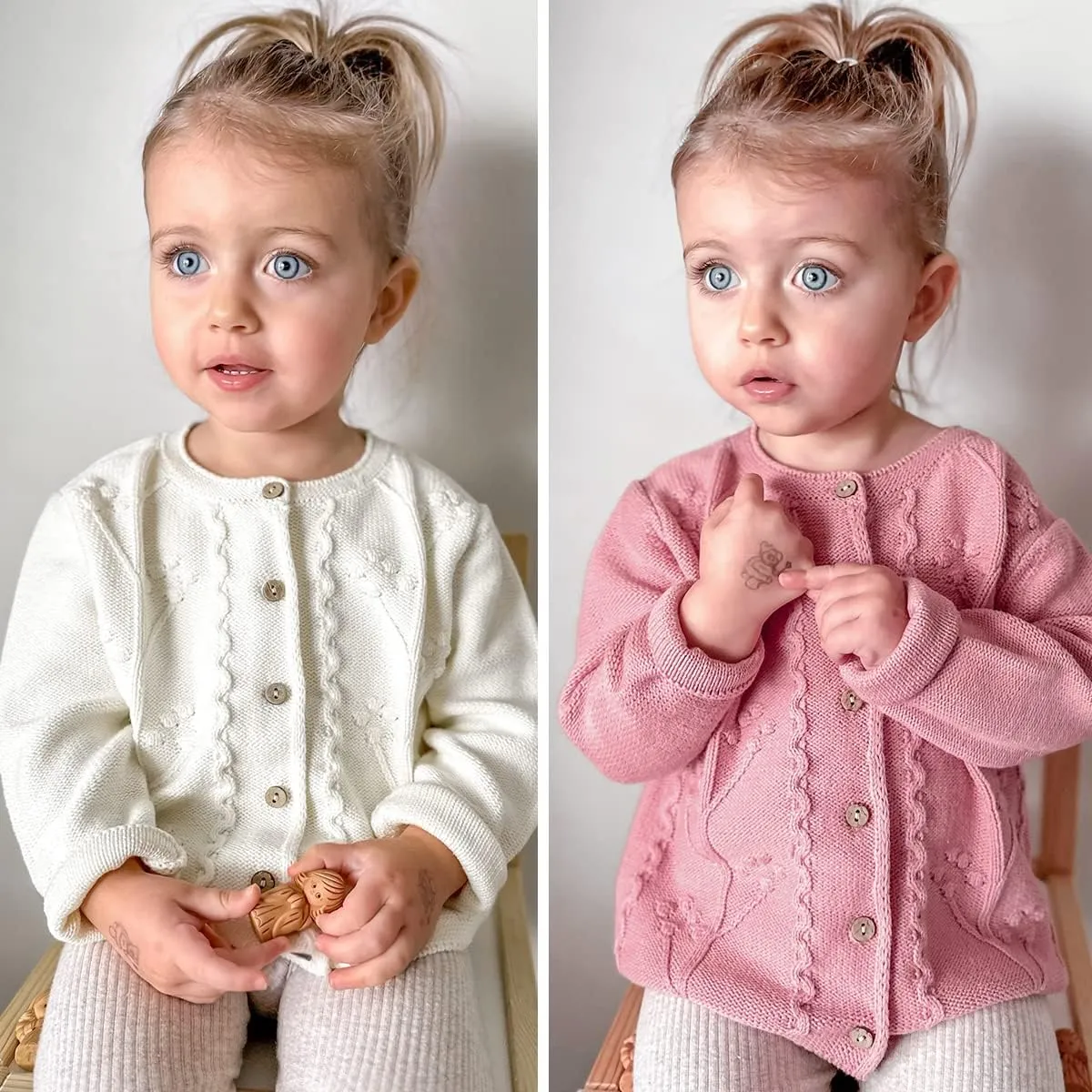 Simplee kids Baby Girls' Fall Winter Cardigan Sweaters Coats Outfits for Toddlers