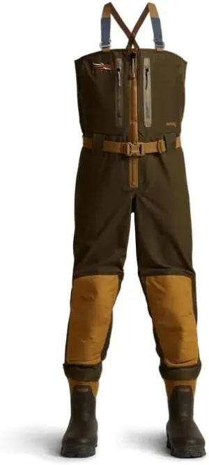 Sitka Gear | Delta Zip Wader | Earth Color | Optifade Concealment | Aerofoam Insulated Boot | Reinforced Knee & Shin Pads | Waterproof YKK Aquaseal Zipper | Extra Large 10 Boot (600238-EA-XL-10-Sitka)