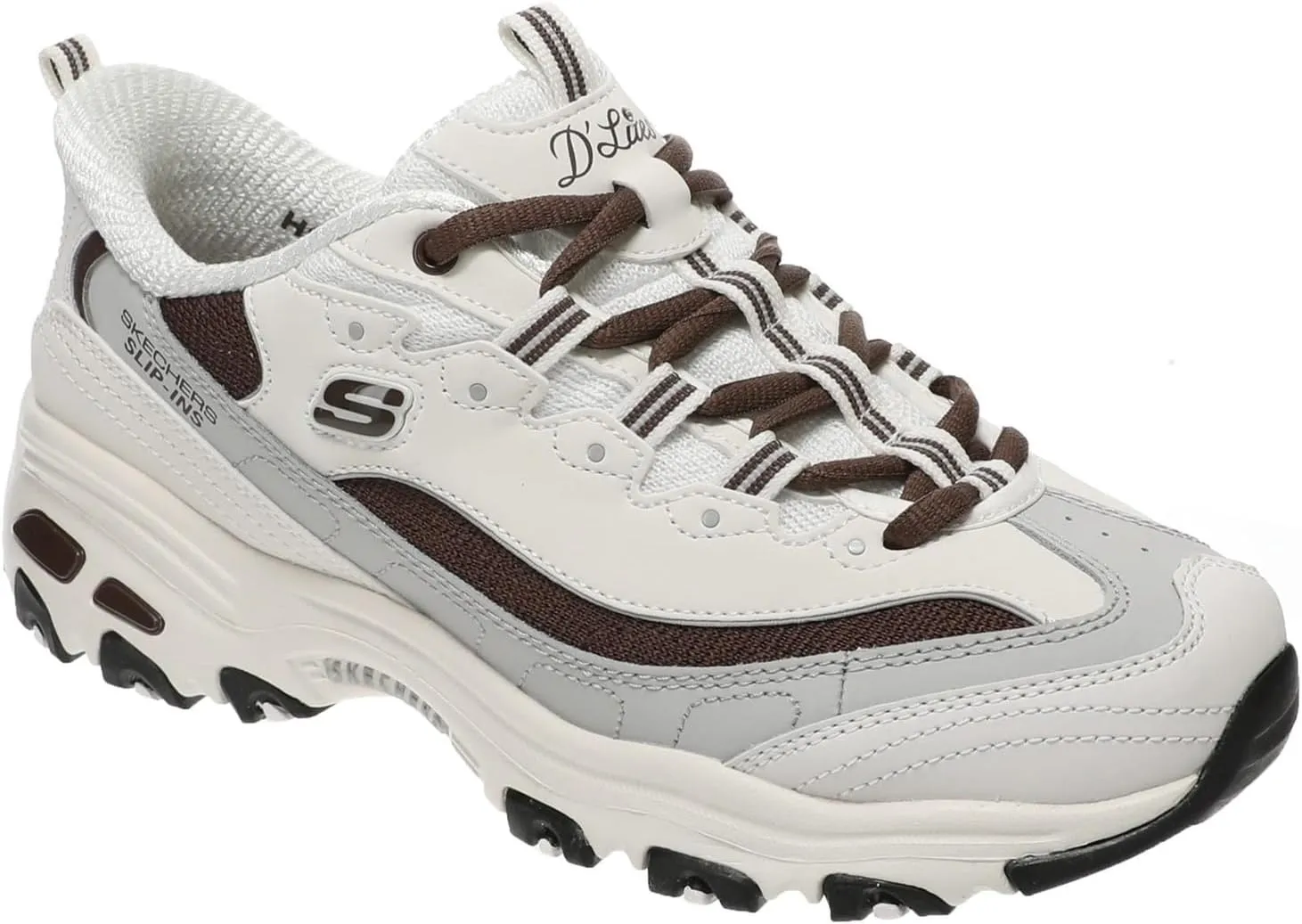 Skechers Women's D'Lites-Smooth Nostalgia, Hands Free Slip-ins Sneaker