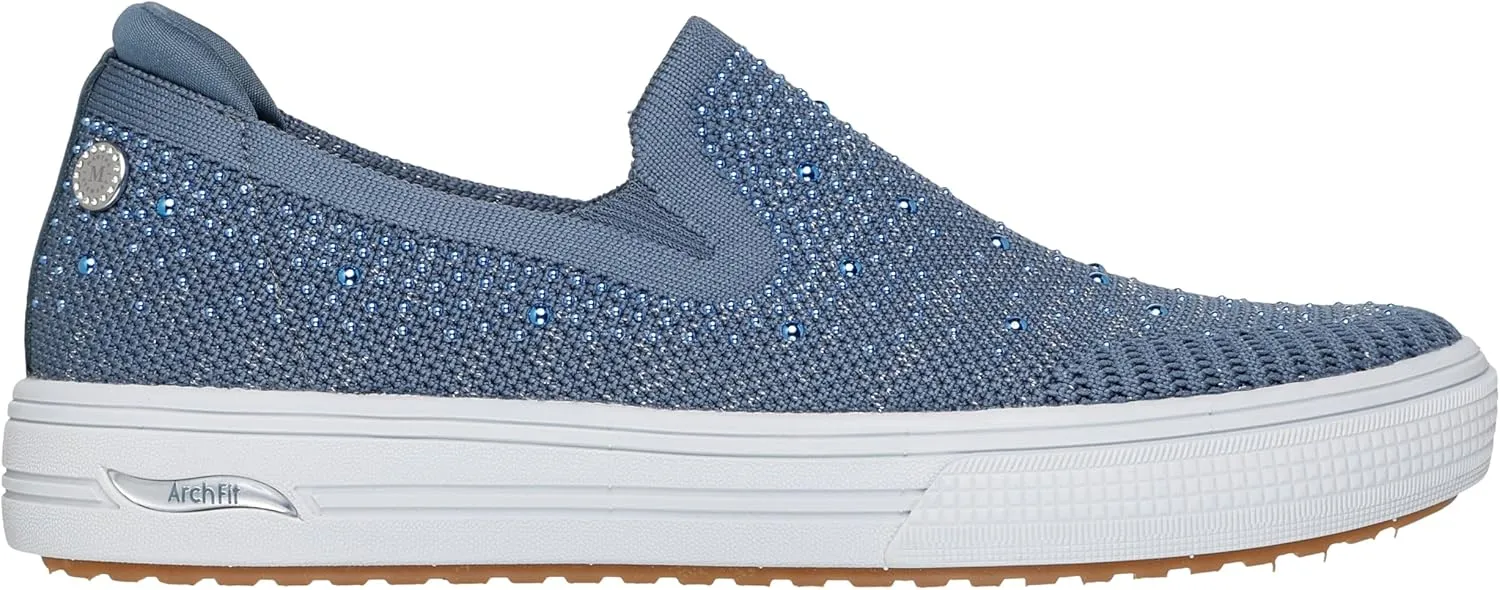 Skechers Women's Martha Stewart:Arch Fit Arcade-Glitz Gal Sneaker