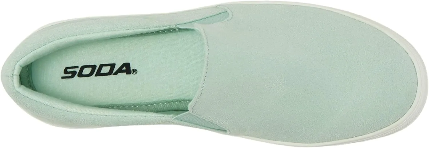 Soda TOPSHOE ave- Hike Platform Slip- On Sneaker w/Cushion Foam