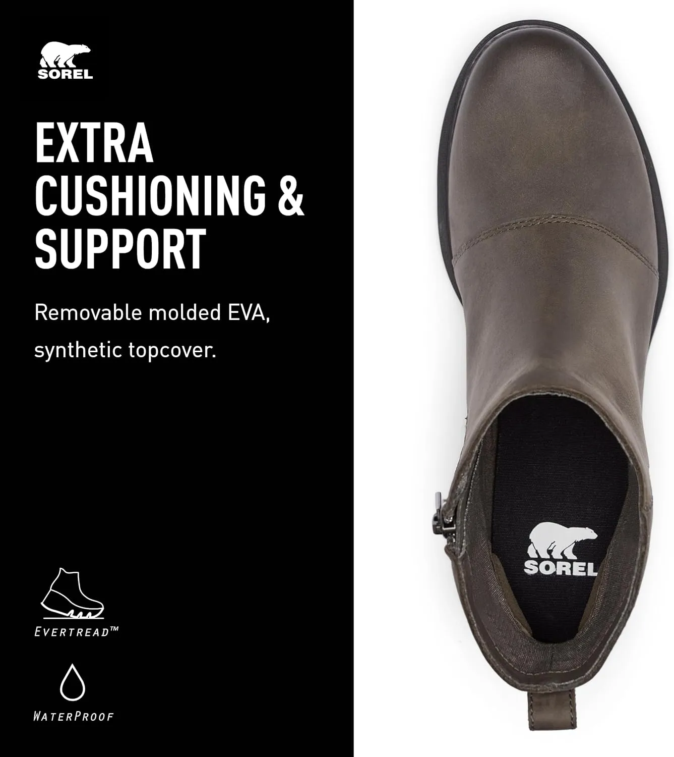 SOREL Women's Emelie lll Zip Waterproof Boot