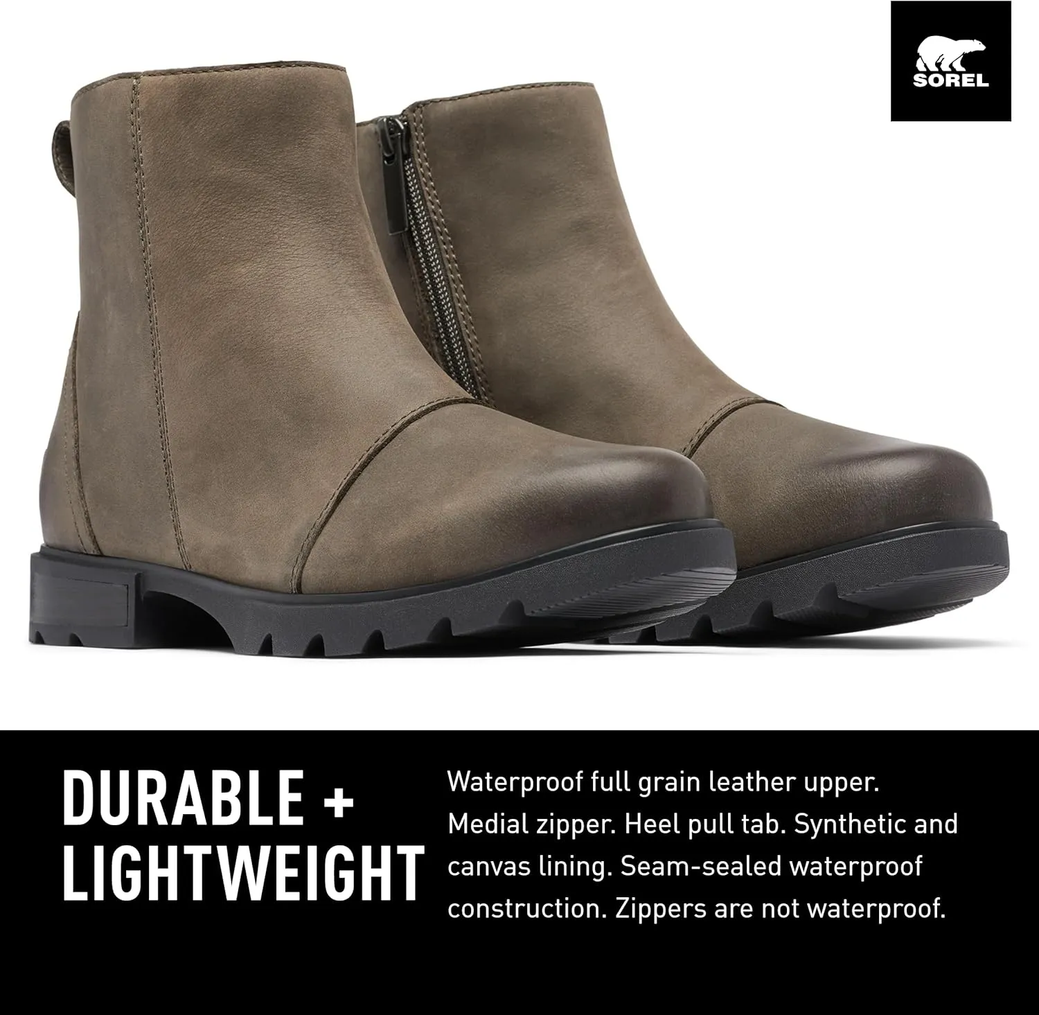 SOREL Women's Emelie lll Zip Waterproof Boot
