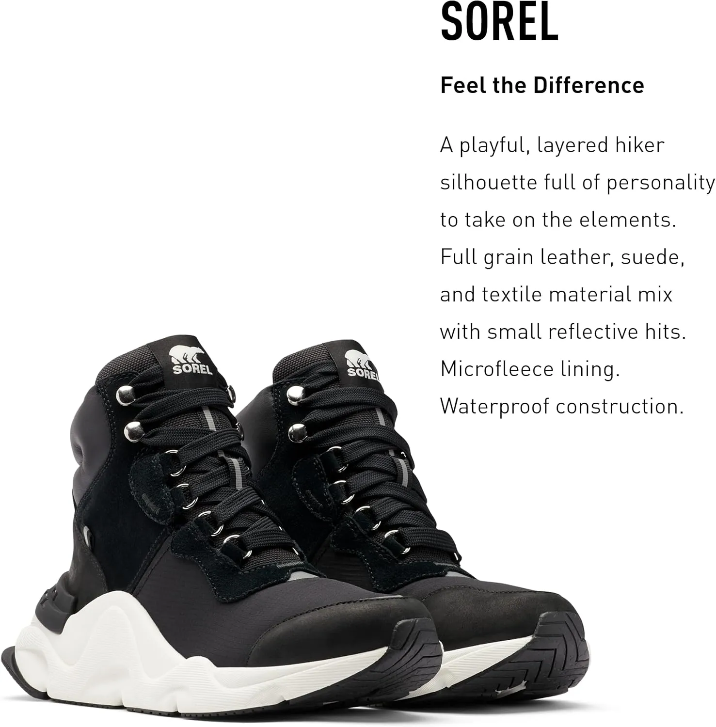 Sorel Women's Kinetic RNEGD Conquest Boot — Waterproof Leather Winter Boots