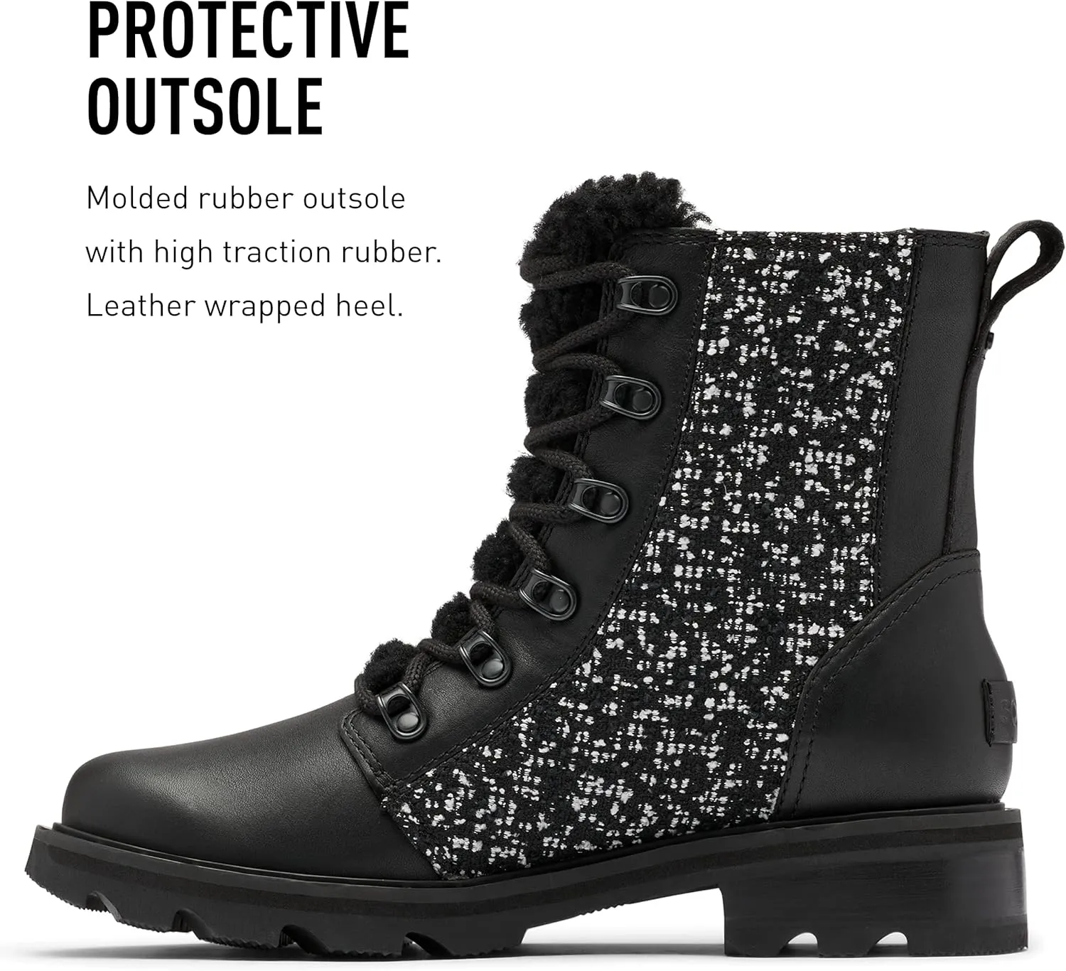 Sorel Women's Lennox Lace Cozy Rain Boot — Waterproof Suede Boots
