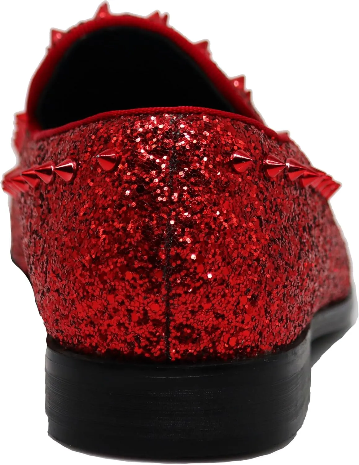 SPK09 Men's Vintage Spike Dress Loafers Slip On Fashion Shoes Classic Tuxedo Dress Shoes