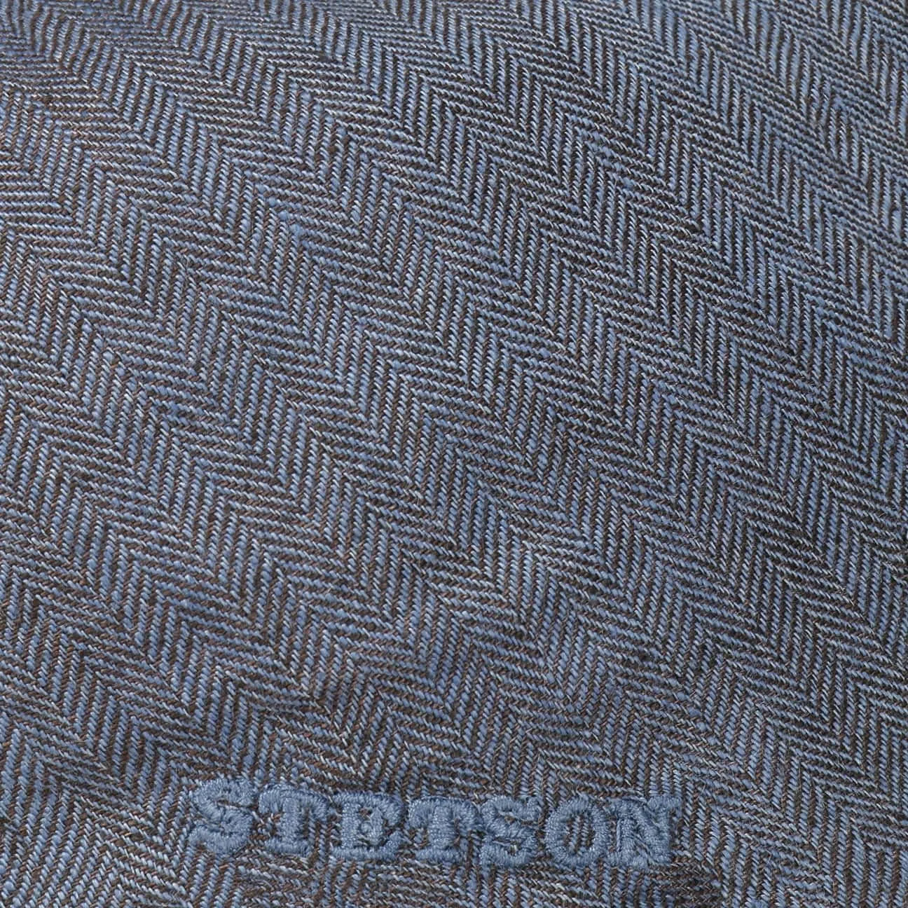 Stetson Herringbone Linen Flat Cap Men | Made in The EU