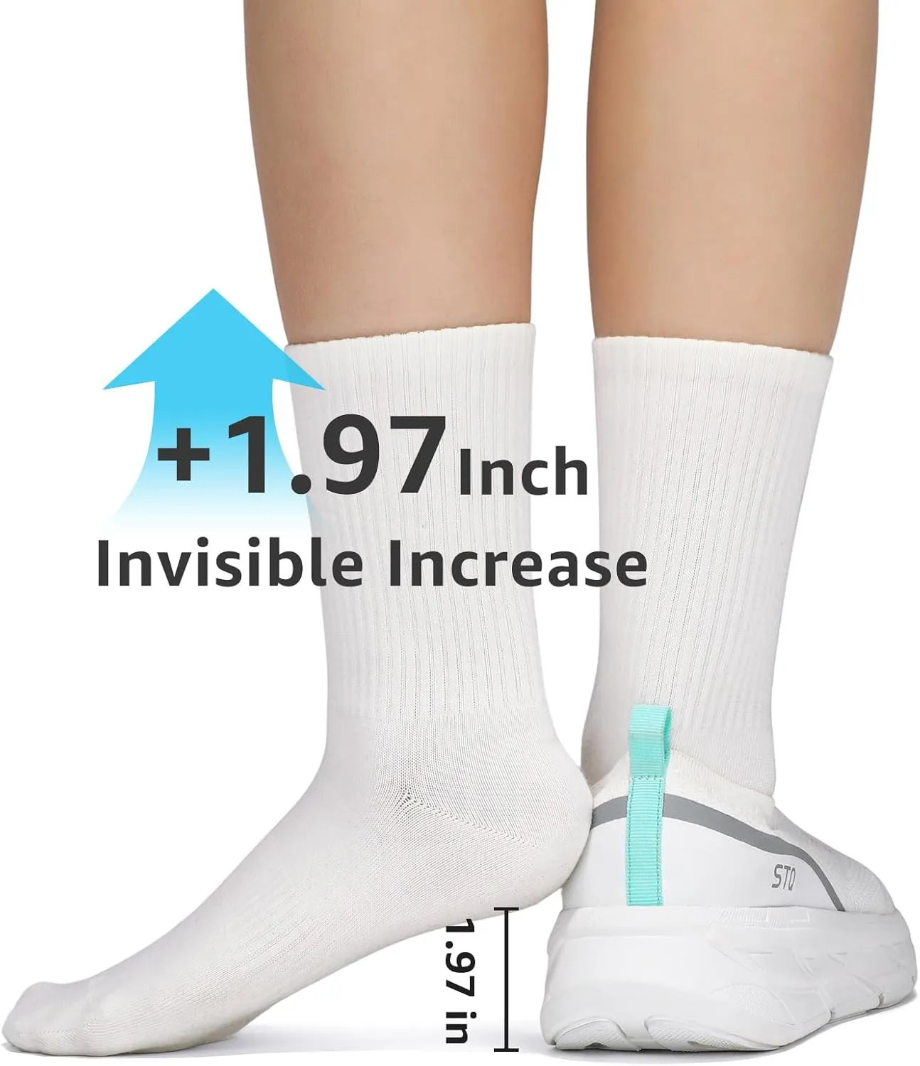 STQ Slip on Sneakers Women Walking Shoes with Arch Support Memory Foam