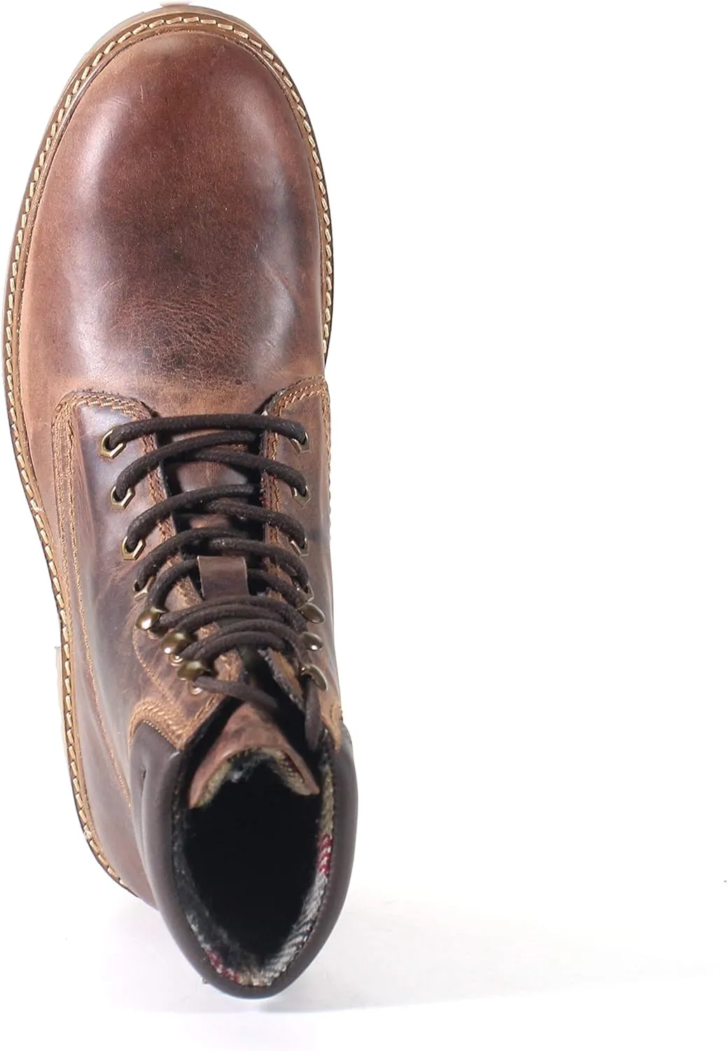 Testosterone Shoes Men's Hawk Eyes Genuine Leather Soft Toe Fashion Work Boot