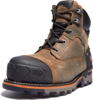 Timberland PRO Men's Boondock 6 Inch Composite Safety Toe Waterproof Industrial Work Boot, Brown, 9.5