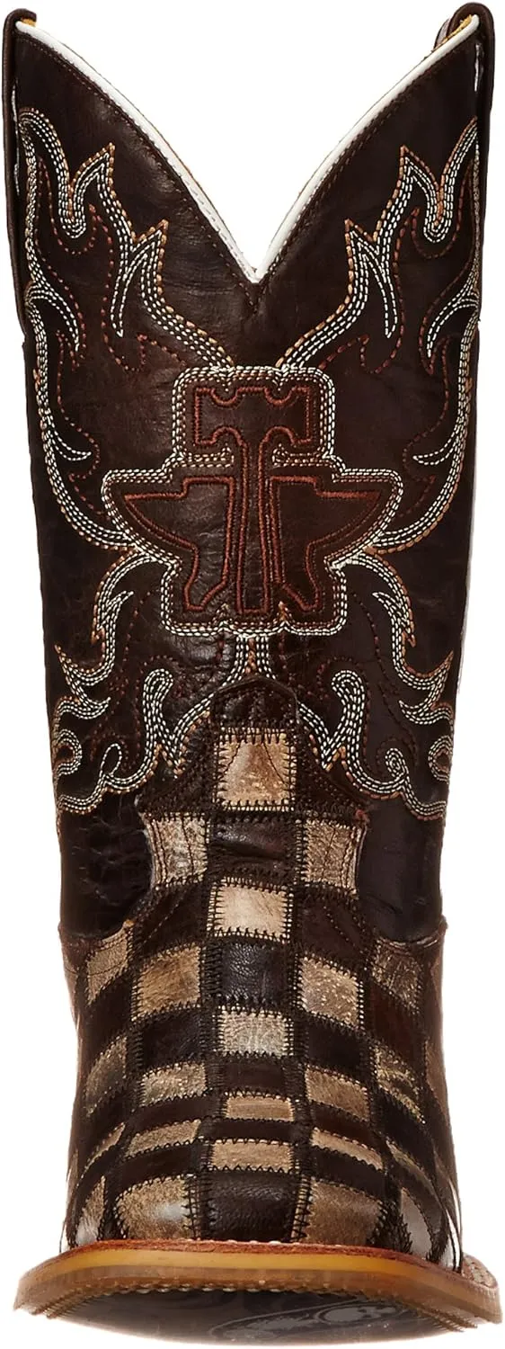 Tin Haul Shoes Men's Gun Metal Check Western Boot