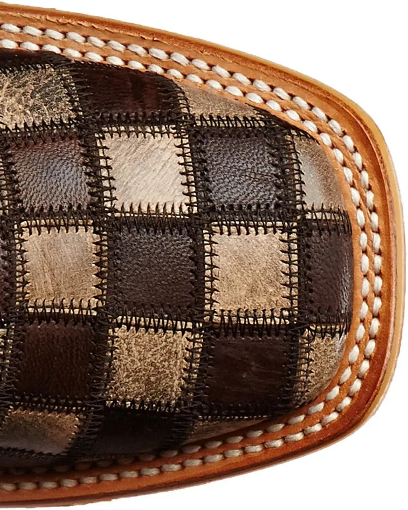 Tin Haul Shoes Men's Gun Metal Check Western Boot