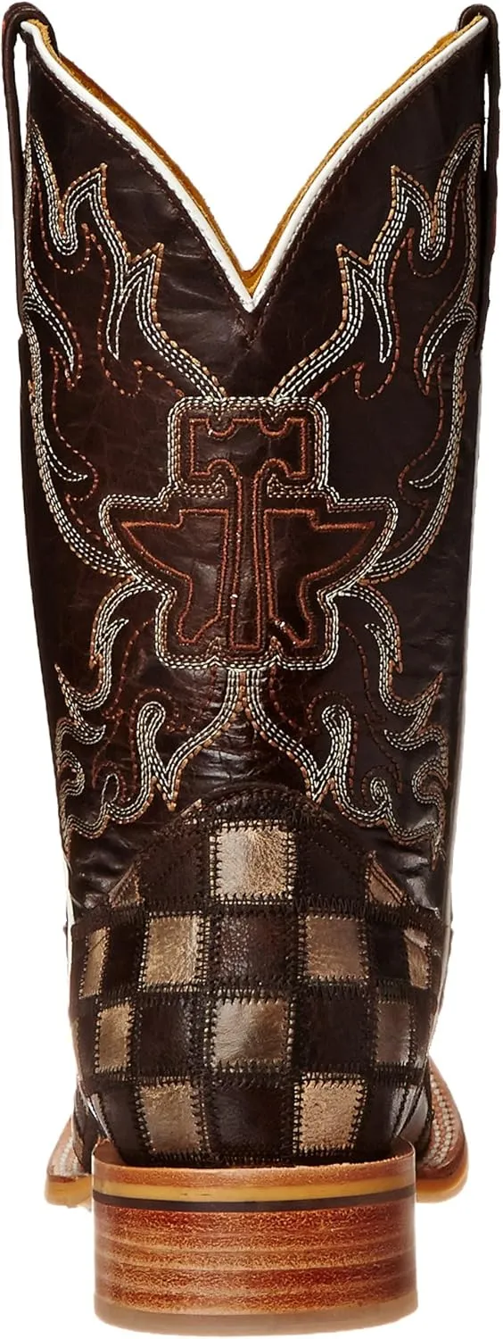 Tin Haul Shoes Men's Gun Metal Check Western Boot