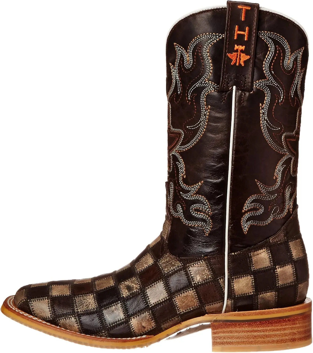 Tin Haul Shoes Men's Gun Metal Check Western Boot