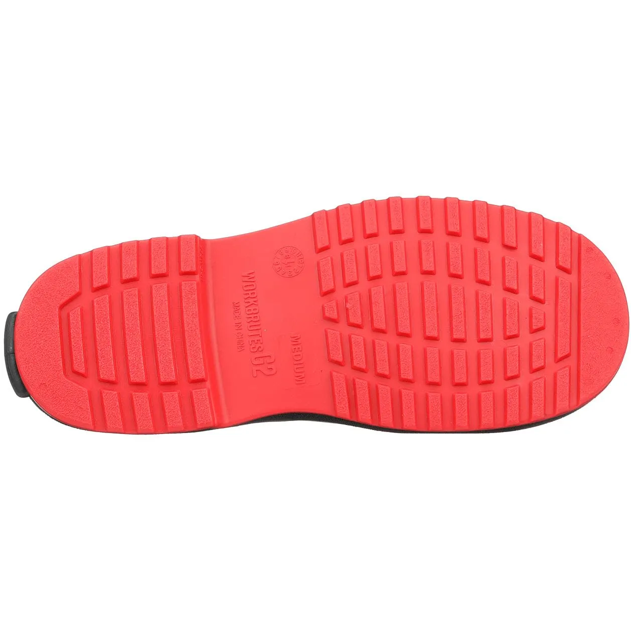 TINGLEY - 45811.XL Tingley Workbrutes G2 - PVC Overshoe - 5.5" Ht. - Black Upper - Red Sole - Cleated Outsole