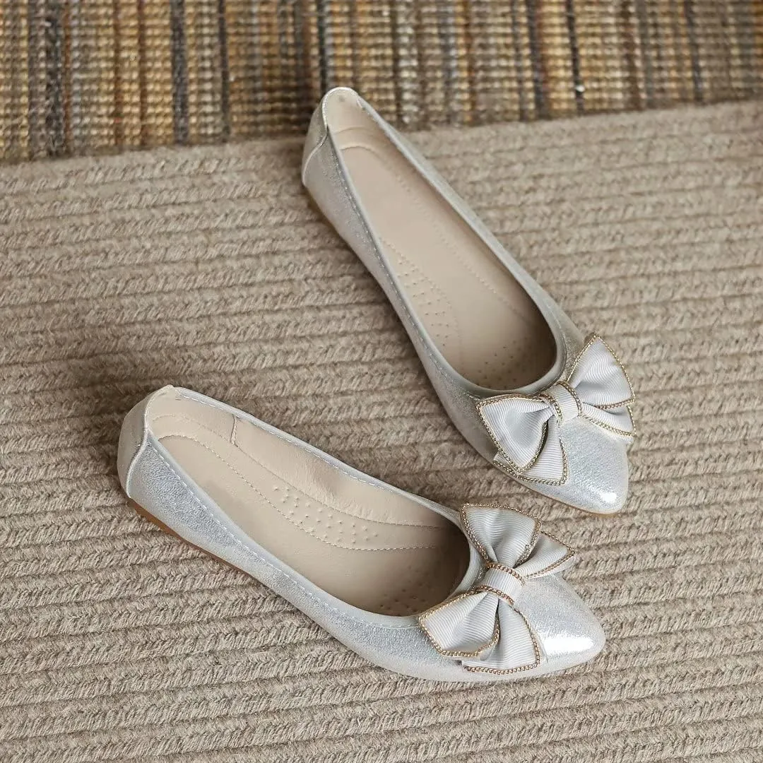 TN TANGNEST Womens Shiny Foldable Ballet Flats Wedding Rhinestone Slip On Flat Shoes