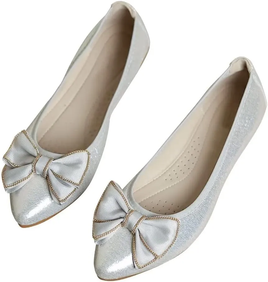 TN TANGNEST Womens Shiny Foldable Ballet Flats Wedding Rhinestone Slip On Flat Shoes