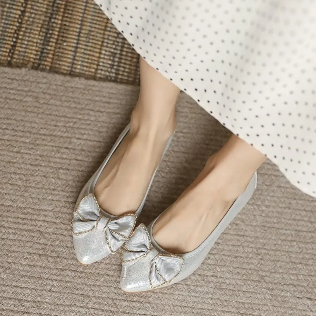 TN TANGNEST Womens Shiny Foldable Ballet Flats Wedding Rhinestone Slip On Flat Shoes
