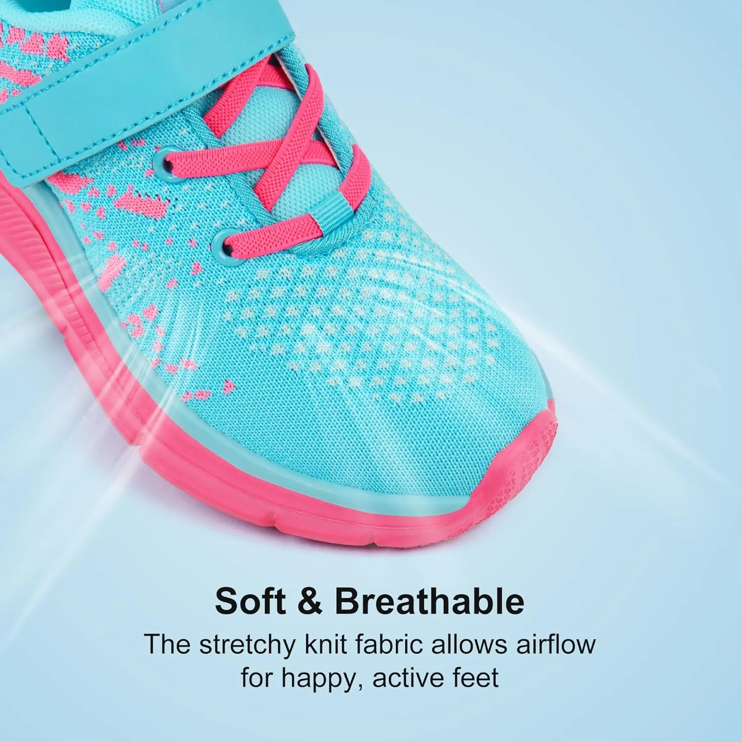 Tobfis Boys Girls Kids Arch Support Strap Athletic Running Tennis School Shoes Breathable Walking Sneakers Better for Flat Feet (Toddler/Little/Big Kid)