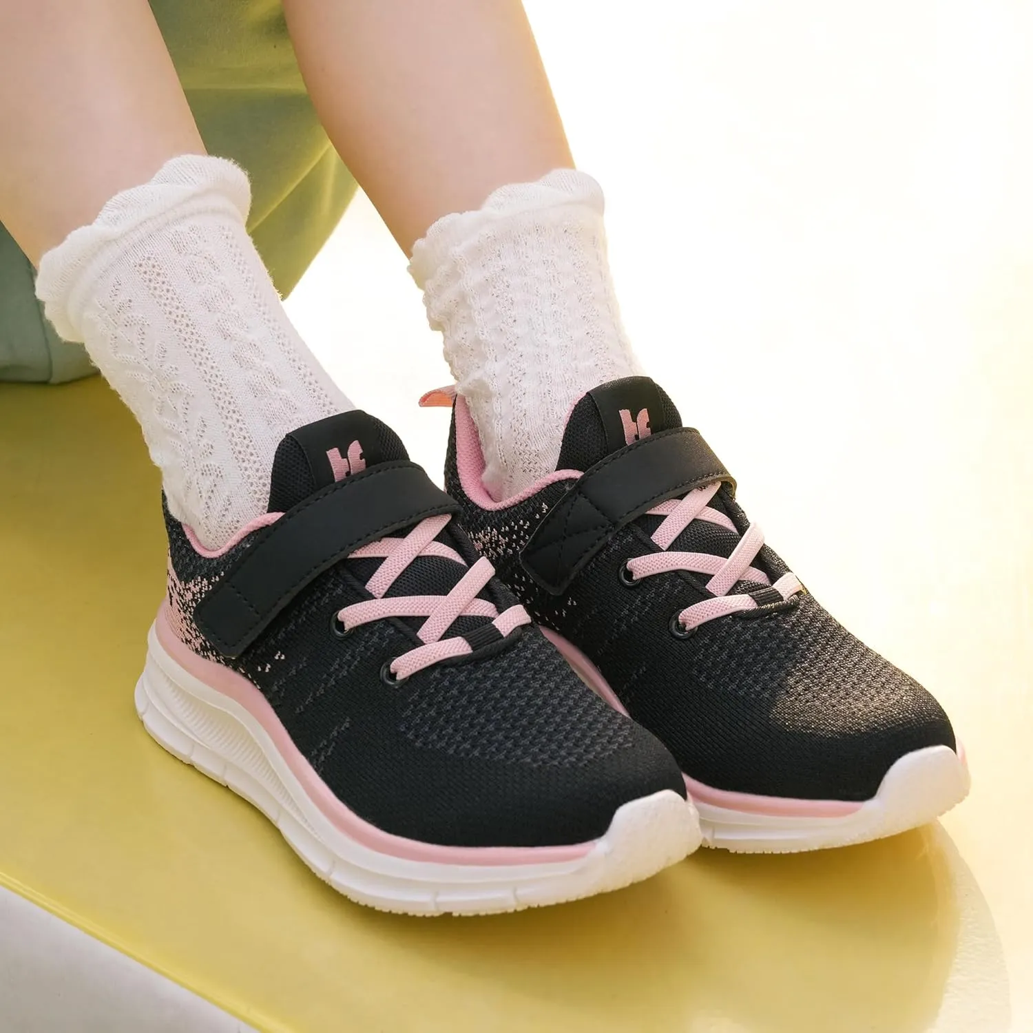 Tobfis Boys Girls Kids Arch Support Strap Running Athletic Tennis Shoes Breathable School Walking Sneakers Better for Flat Feet (Toddler/Little/Big Kid)
