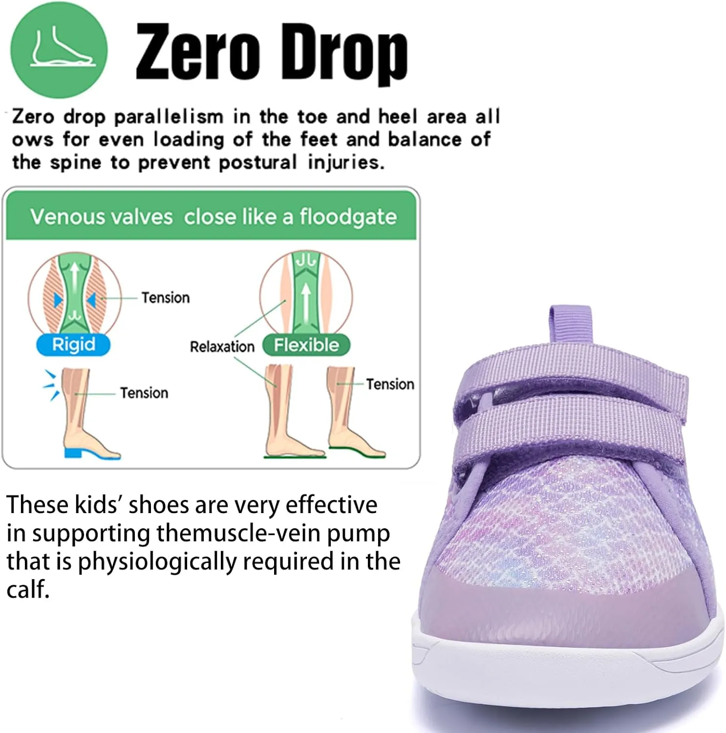 Toddlers and Little Kids Water Shoes, Wide Toe Box, Barefoot Feel, Non-Slip, Quick-Dry,Breathable for Kids