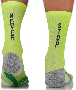 TODO Running Socks with Funny Inscription RUNNING RAID CREW Trail Running Socks for Men, Women. Breathable Runners Socks