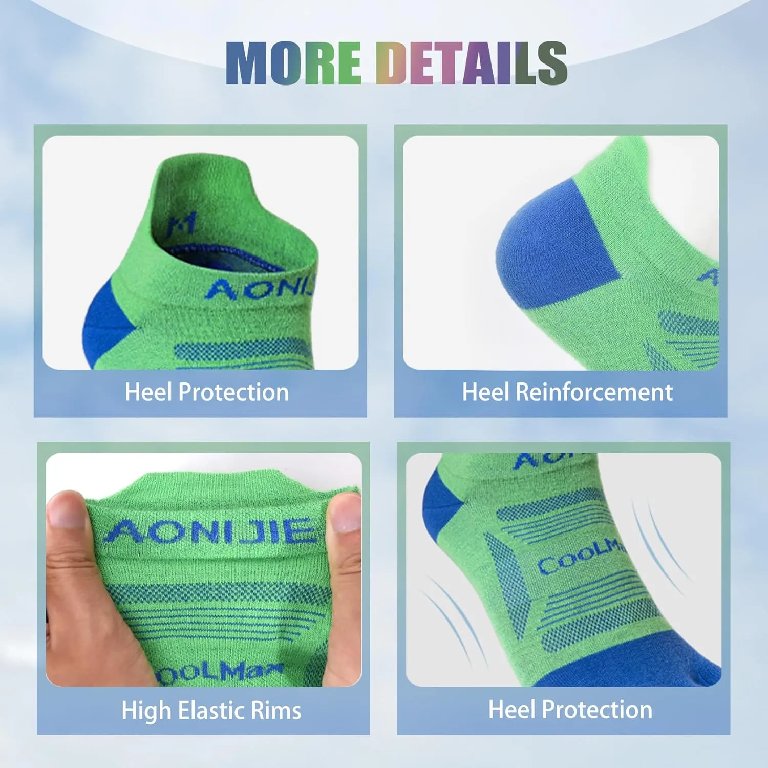 Toe Socks Cool-max Running Socks for Men Women 3 Pairs Athletic Breathable Five Finger Socks