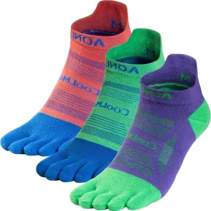 Toe Socks Cool-max Running Socks for Men Women 3 Pairs Athletic Breathable Five Finger Socks
