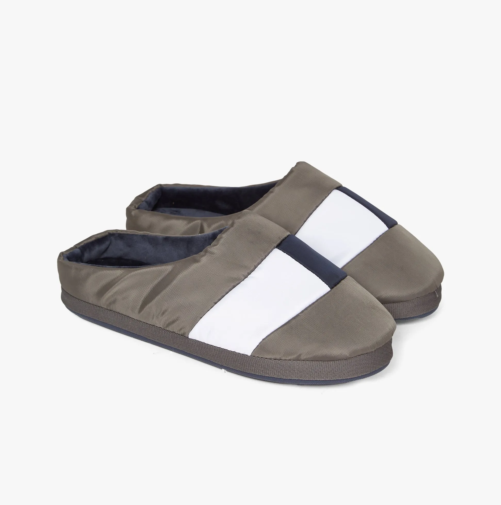 Tommy Hilfiger NYLON FLAG Mens Mule Slippers Shady Stone