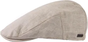 TOP-EX L/XL/XXL 100% Natural Linen Flat Cap Summer Cooling Newsboy Cap