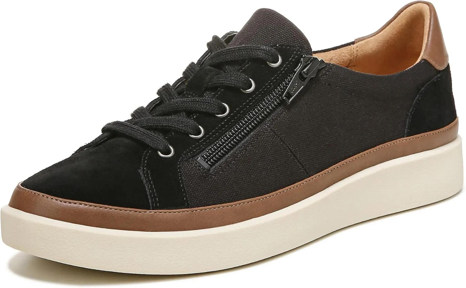 Vionic Women's Essence Mayra Suede Fashion Sneaker- Supportive Casual Shoes That Includes a Built-in Arch Support Orthotic Footbed That Corrects Pronation and Helps Heel Pain, Sizes 5-12