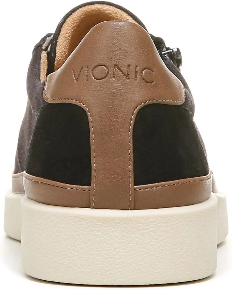 Vionic Women's Essence Mayra Suede Fashion Sneaker- Supportive Casual Shoes That Includes a Built-in Arch Support Orthotic Footbed That Corrects Pronation and Helps Heel Pain, Sizes 5-12