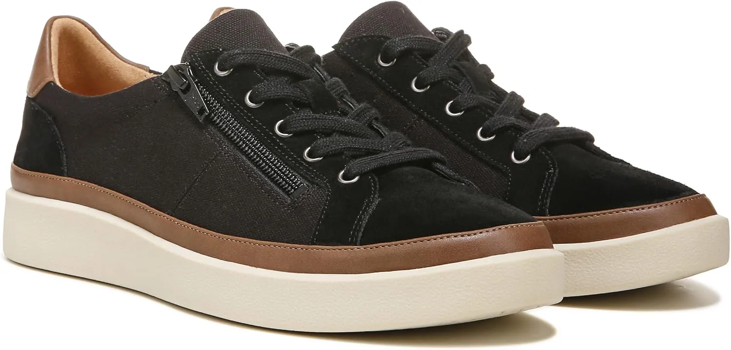 Vionic Women's Essence Mayra Suede Fashion Sneaker- Supportive Casual Shoes That Includes a Built-in Arch Support Orthotic Footbed That Corrects Pronation and Helps Heel Pain, Sizes 5-12
