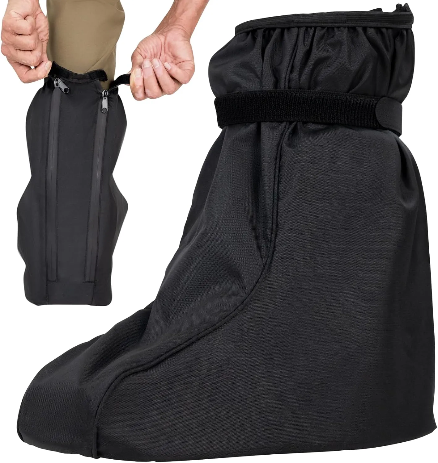 Vive Walking Boot Cover Waterproof - for Medical Orthopedic Brace & Cast, Fractured Foot Accessories - Prevents Moisture, for Outdoor, Rain, Snow Protection - Non-Slip, Adjustable