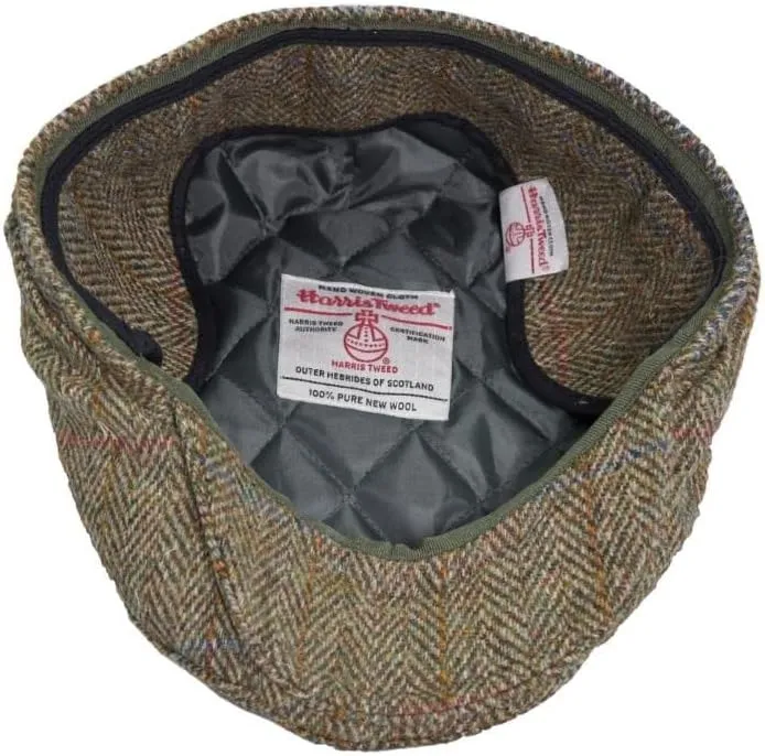 Walker and Hawkes - Harris Tweed Edward Flat Cap w/Foldable Ear Flaps