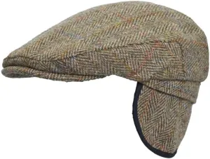 Walker and Hawkes - Harris Tweed Edward Flat Cap w/Foldable Ear Flaps