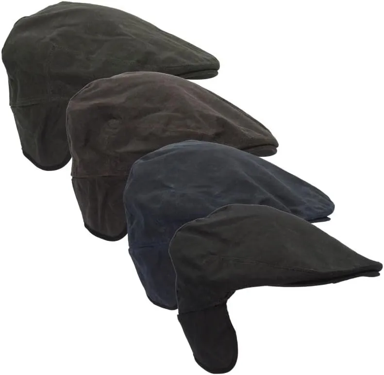 Walker and Hawkes - Wax Edmond Flat Cap w/Foldable Ear Flaps