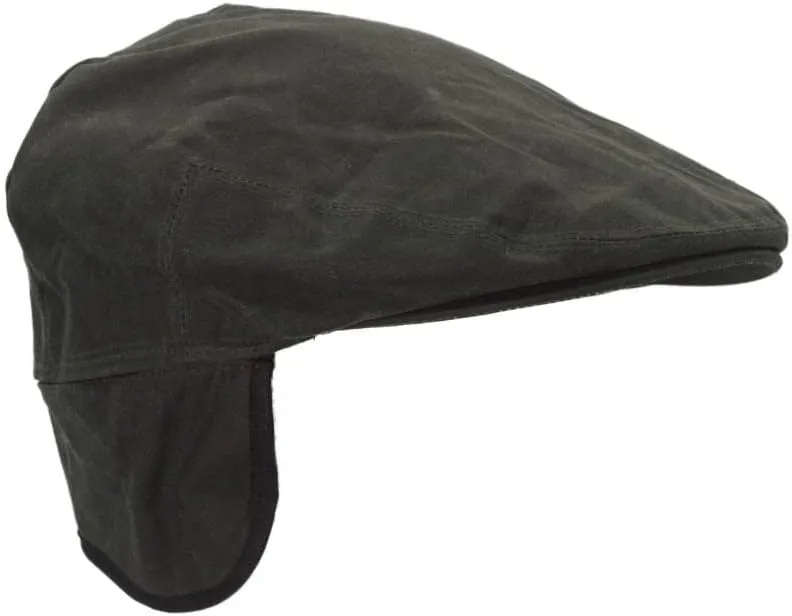 Walker and Hawkes - Wax Edmond Flat Cap w/Foldable Ear Flaps