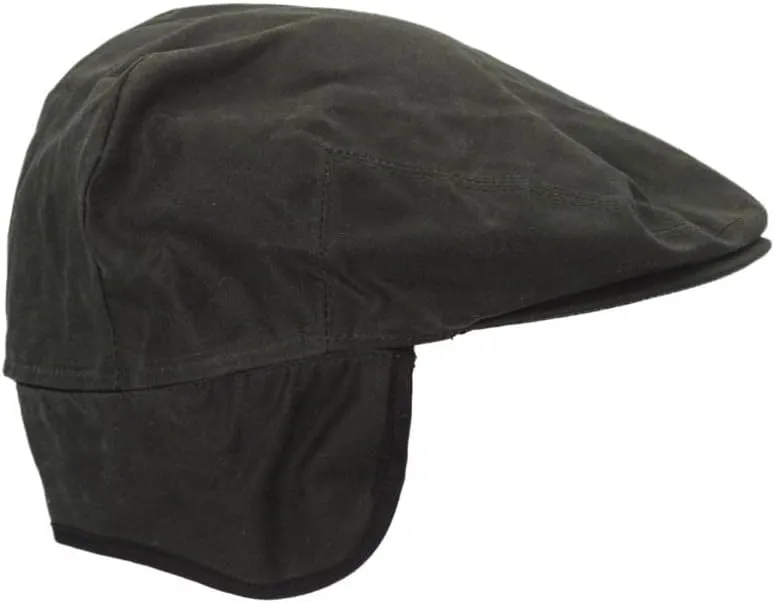 Walker and Hawkes - Wax Edmond Flat Cap w/Foldable Ear Flaps