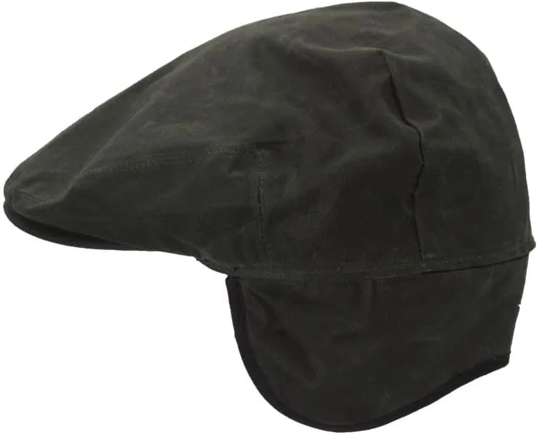 Walker and Hawkes - Wax Edmond Flat Cap w/Foldable Ear Flaps