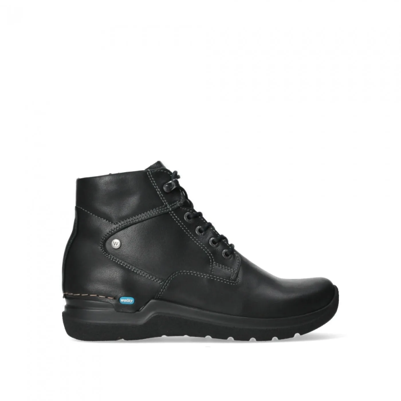 WOLKY WHYNOT BLACK SMOOTH LEATHER WATERPROOF