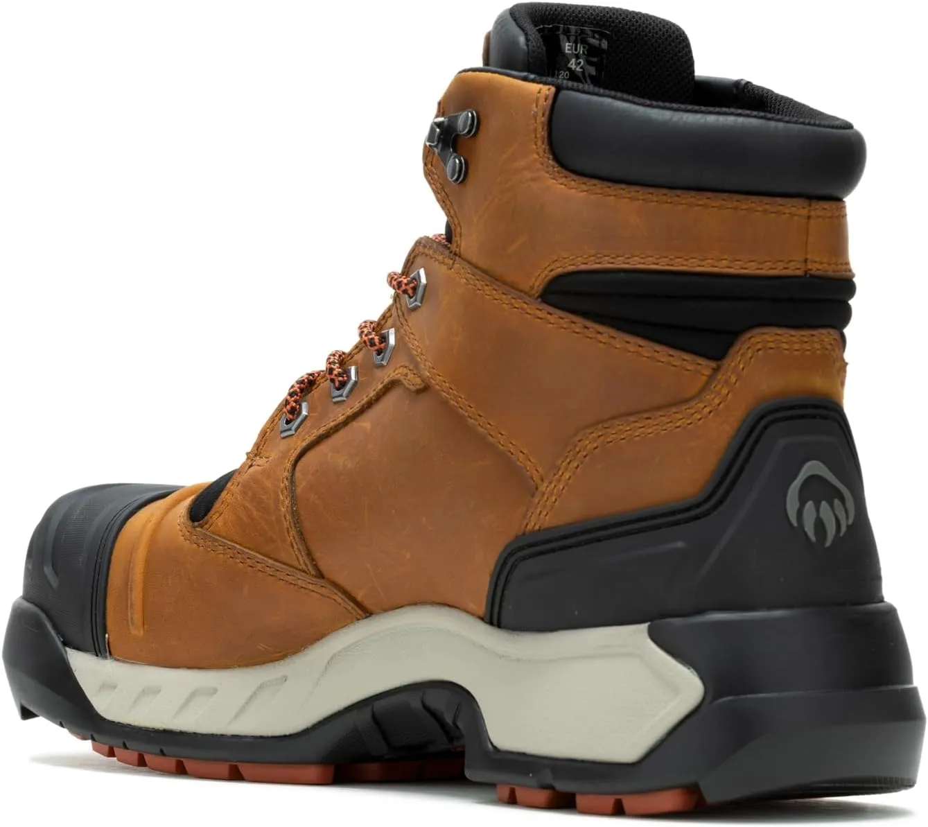 WOLVERINE Men's DuraShocks Torque Waterproof CarbonMax 6" Construction Boot