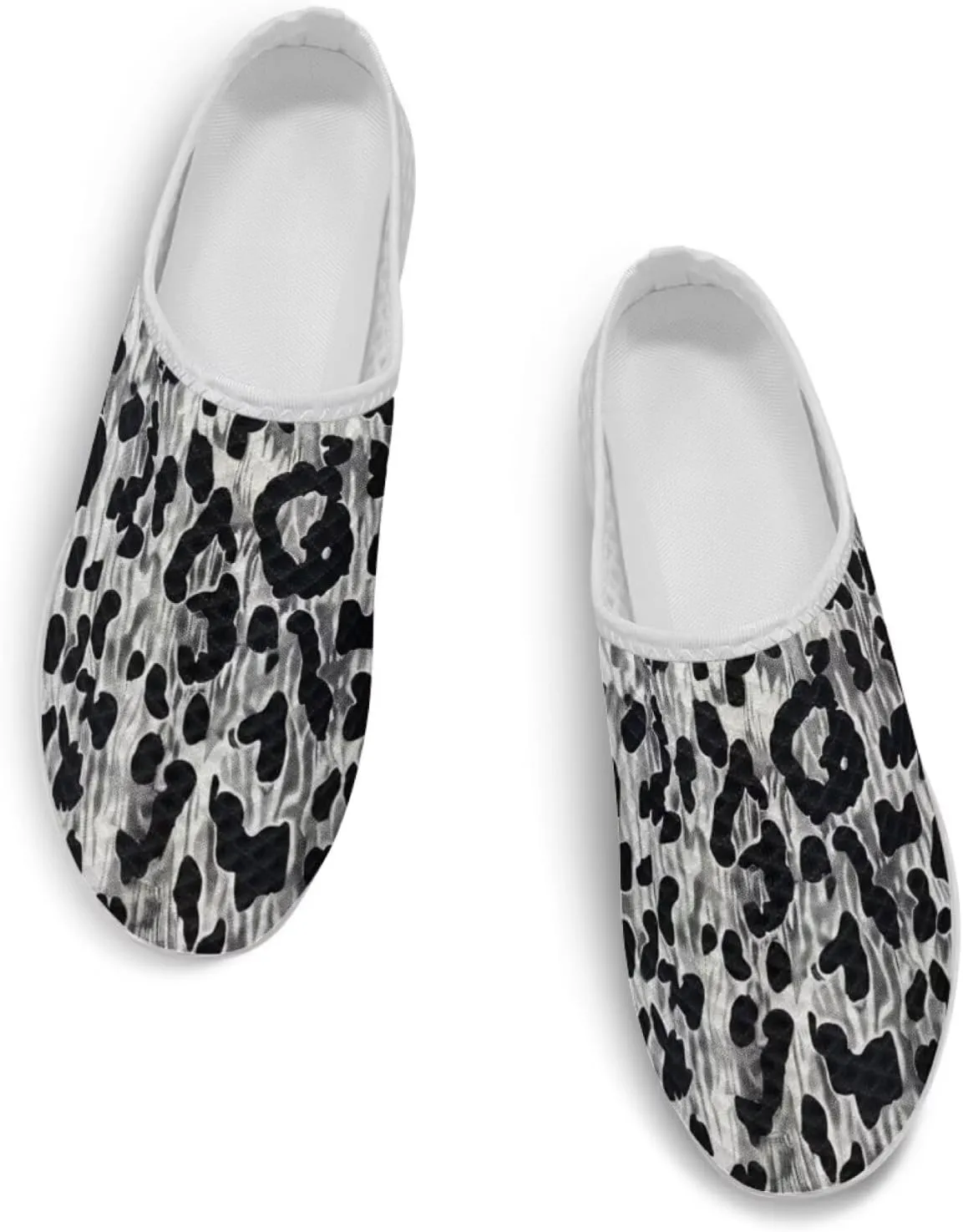 Women's Backless Walking Sneakers Slip-on Mule Shoes Closed Toe Slippers Lightweight Anti Skid Footwear